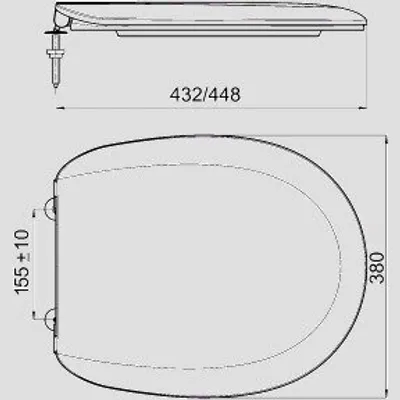 Produktbild von SANIT 56.052.01..0000 WC-Sitz 1800 (ecoline) Thermoplast