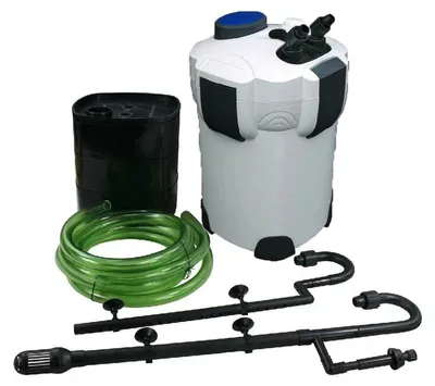Zdjęcie produktu dla Filtr zewnętrzny do akwarium - model HW-302 - lampa UV 18 W - filtr zewnętrzny do akwarium - usuwanie glonów - wtyczka EU, napięcie 220–240 V