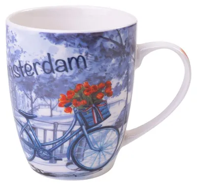Heinen Delfts Blauw – Becher Amsterdam Fahrrad – Bild 1