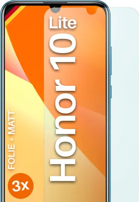 Produktbild von moex® 3x Schutzfolie kompatibel mit Huawei Honor 10 Lite - Displayschutzfolie Anti Reflex Folie, Matt