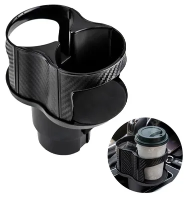 Obrázek produktu pro Univerzální držák na nápoje – držák do auta – řešení 2 v 1 – nastavitelný držák – pro lahve/plechovky – flexibilní design