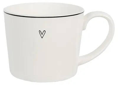 Produktbild von Clayre & Eef Tasse 275 ml Weiß Keramik Herz