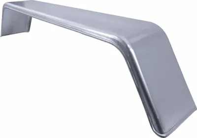 Produktbild von CHORUS Tandem-Kotflügel 13 Zoll aus verzinktem Stahl für Pkw-Anhänger 1435x230 mm als robuster metallischer Radkasten