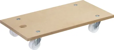 Produktbild von WAGNER Transporthilfe MDF - 57,5 x 30 x 10 cm, Rollen Ø 63 mm, Tragkraft 200 kg, MDF 18 mm - 20110401