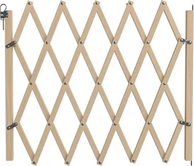 Image de Barrière Stopfix, en bois brut, extensible à 110cm
