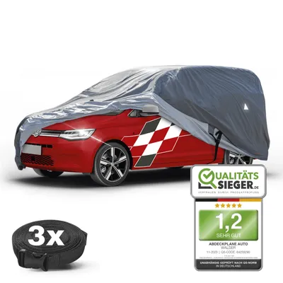 Produktbild von WALSER Premium Abdeckplane Auto All Weather Plus, Abdeckplane wasserdicht, Bus Abdeckplane, Transporter Abdeckplane Größe 11 kompatibel mit VW Caddy, Ford Transit/Tourneo, Renault Kangoo