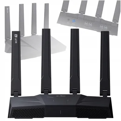 Obrázek produktu pro Router WiFi 7 GL.iNet Flint 3, model GL-BE9300, třípásmový, s VPN, operační systém OpenWrt, port 2.5GbE