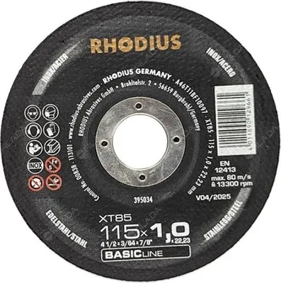 Obrázek produktu pro Rhodius řezný kotouč na ocel a nerez XT85 115x1,0x22 BASIC line