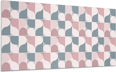 Produktbild von Abstraktes Geometrisches Muster – Selbstklebende Fliesen – Wandverkleidung – Wandpaneel – PVC Fliesen – Vinylflisen – PCV Flisen – Selbstklebend – Wanddeko – 120 x 60 cm