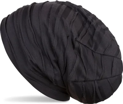 Produktbild von styleBREAKER Uni Stoff Beanie Mütze mit Falten Muster, Slouch Longbeanie 04024053