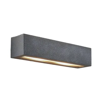 Produktbild von Lindby Wandlampe Nellie, grau, Beton, 35,3 cm breit