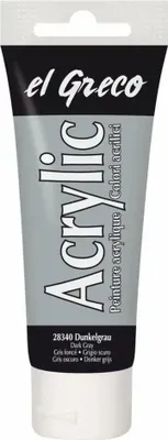 Produktbild von KREUL el Greco Acrylic Dunkelgrau 75 ml Tube