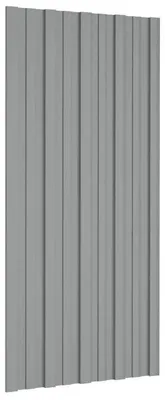 Obrázek produktu pro Střešní desky z pozinkované oceli – střešní panely 100x45 cm, 36 kusů – odolné vůči povětrnostním vlivům – snadná montáž – vhodné pro garáž, zahradní domek, stáje – barva: antracit