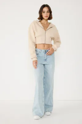 Produktbild von Kapuzenpullover mit Reißverschluss, Beige, S