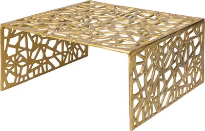 Produktbild von riess-ambiente Couchtisch ABSTRACT 60cm Alu gold im Gap Design Beistelltisch Tisch