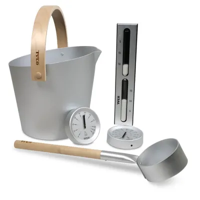 Produktbild von SET> Tylö Saunazubehör in Silver Grey (5-tlg.)