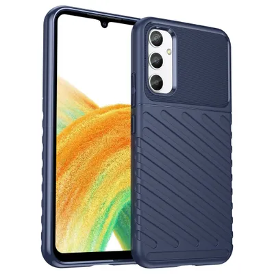 Produktbild von Robuste Thunder Hülle für Samsung Galaxy A34 - Blau KP24364