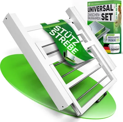 Produktbild von Tretmann Universal Zwischenbaurahmen SET Ablage Waschturm Verbindungsrahmen Wäscheleine