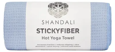 Image de Serviette de yoga, en microfibre, 61 x 183 cm, antidérapante, pour tapis de yoga