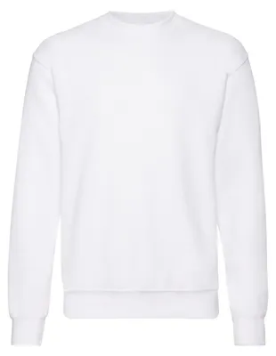Obrázok produktu pre Fruit of the Loom – pánska mikina „Classic“ s prišitými rukávmi FK2983 (3XL) (biela)