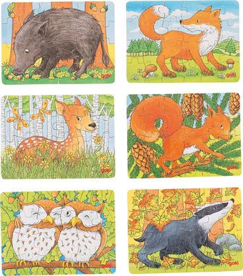 Obrázek produktu pro Mini puzzle Lesní zvířata