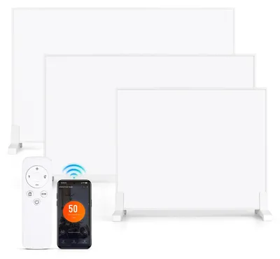 Produktbild von Vigevee Infrarotheizung 300 W mit WLAN, Thermostat, Wandmontage und Standfüßen