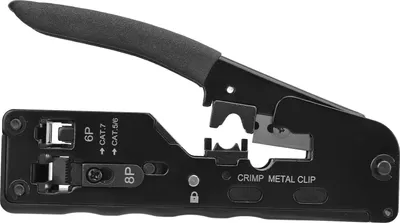Immagine prodotto di Strumento di crimpatura RJ45 Passare attraverso Crimper 6P 8P Ethernet filo crimpatura Stripper Cutter per RJ11 RJ12 Cat5 Cat6 Cat7