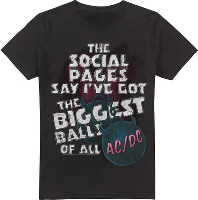 Image de AC/DC - "Big Balls" T-shirt pour homme TV13316 (5XL) (Noir)