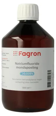 Productafbeelding van Fagron Natriumfluoride mondspoeling 0.025 (500 ml)