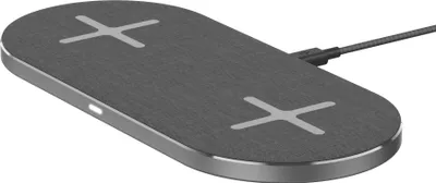 Produktbild von Xlayer Ladegerät Wireless Pad 10W Double Qi- Space Grey