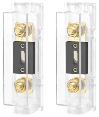 ANL Sicherungshalter 0/2/4 AWG, 180 A, 2 Stück, Gold