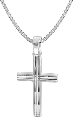 trendor 35851 Kreuz mit Herren-Halskette 925 Silber 50 cm 1