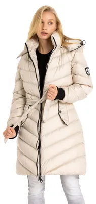 Immagine prodotto di Giacca imbottita da donna WM135 con colletto in ecopelliccia removibile