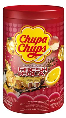 Obrázek produktu pro Chupa Chups lízátka s kolou a kolou s citronovou příchutí 1200g