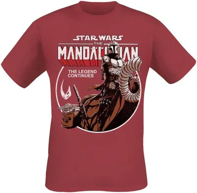 Produktbild von Star Wars T-Shirt Herren The Mandalorian - Circle rot XL