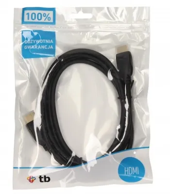 Zdjęcie produktu dla TB, Kabel HDMI 1.4 pozłacany, 1.8 m