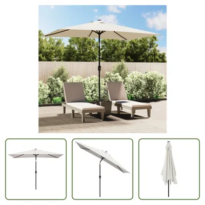 Produktbild von The Living Store Sonnenschirm 200 x 300 cm Sandweiß rechteckig