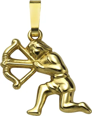 Zdjęcie produktu dla Naszyjnik damski, znak zodiaku Strzelec, złoto próby 585, błyszczący