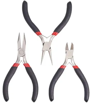 Produktbild von Set aus 3 kleinen Zangen-Sets für Schmuckherstellung und Reparatur