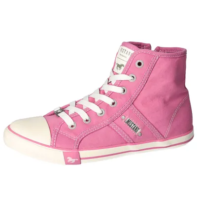 Produktbild von Mustang Damen Sneaker Booty High Top Schnürung Stiefelette 1099-506, Größe:39 EU, Farbe:Rosa