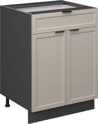 Imagen del producto de Mueble bajo de cocina Vicco Fame-Line GrisBeige 60 cm con cajón, sin encimera, Model 50251