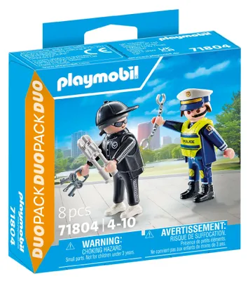 Produktbild von PLAYMOBIL Duopack Polizist und Einbrecher 71804
