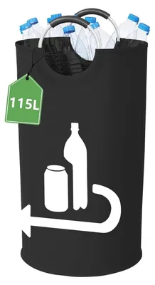 Produktbild von Faltbarer Flaschenentsorgungsbeutel – 115 Liter Fassungsvermögen mit Aluminiumgriffen