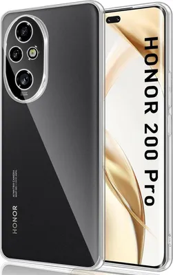 Produktbild von Conie Silikon Schutzhülle für Honor 200 Pro Tasche klar Case Cover Bumper Hülle durchsichtig in transparent