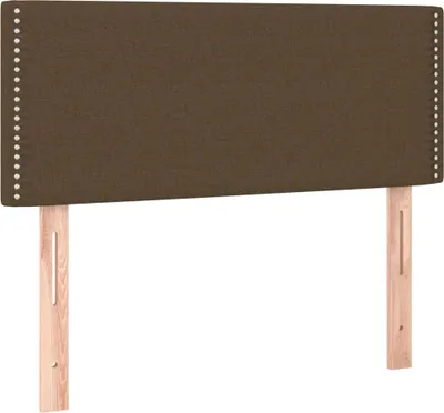 Obrázek produktu pro vidaXL Čelo postele tmavě hnědé 100x5x78/88 cm Látka