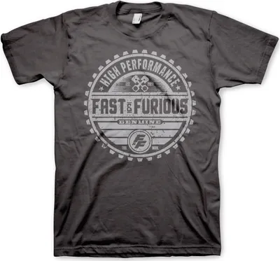 Produktbild von Fast & The Furious Genuine Brand T-Shirt - XX-Large - Dark-Grey