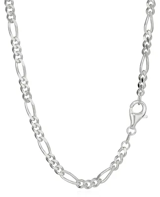 Produktbild von 65 cm Figarokette 925 Silber 3+1 Glieder 3 mm breites Halskette Silberkette