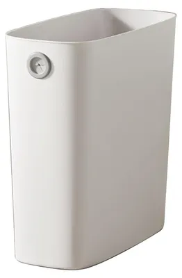 Obrázok produktu pre Štíhly odpadkový kôš 28 x 27 x 13 cm, biely, otvorený otvor, plast, do kancelárie