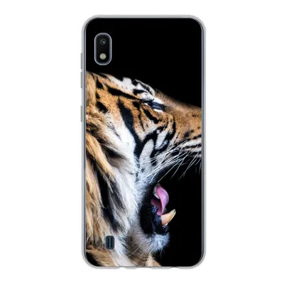 Produktbild von MuchoWow® Handyhülle Schutzhülle Hülle für Samsung Galaxy A10 Tiger - Tiere - Porträt Silikon Softcase Handy Hülle - Schutzhülle