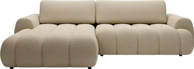 Produktbild von Ecksofa mit Schlaffunktion - Ecke links - Stoff - Beige - FRIDORA